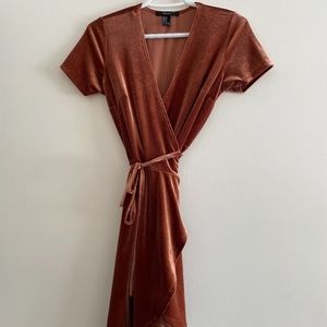 Velvet Wrap Dress